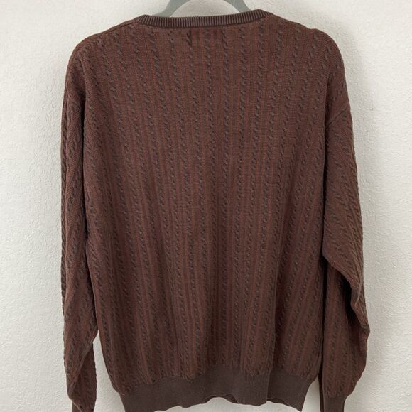 Vintage Pendleton Knit V-Neck Brown Sweater size Medium - Picture 4 of 4